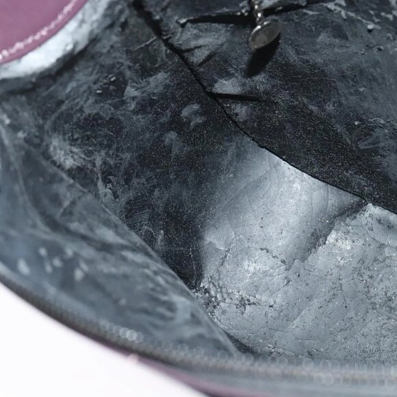 GUCCI Shoulder Bag Patent leather Navy Silver Auth - Picture 14 of 16